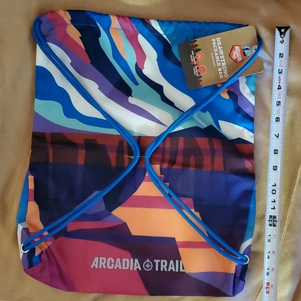 Arcadia Trail Drawstring‎ Backpack Bag - Picture 3 of 8